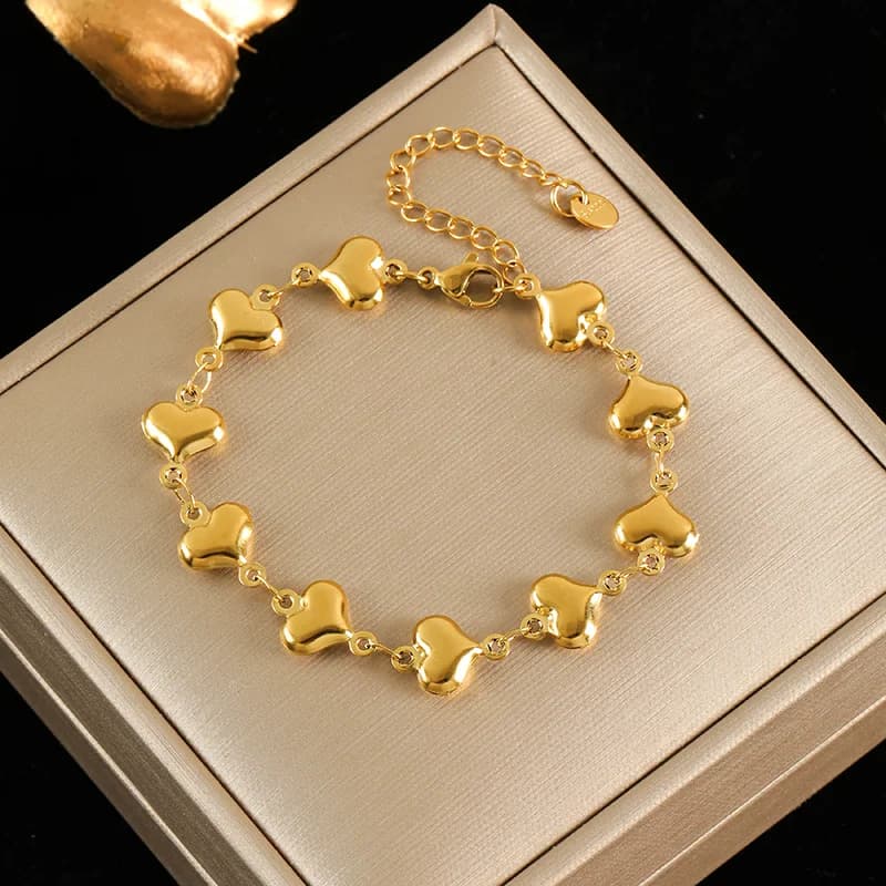 Pulseira Charm Estrelas Coloridas Zircônia, Dourada