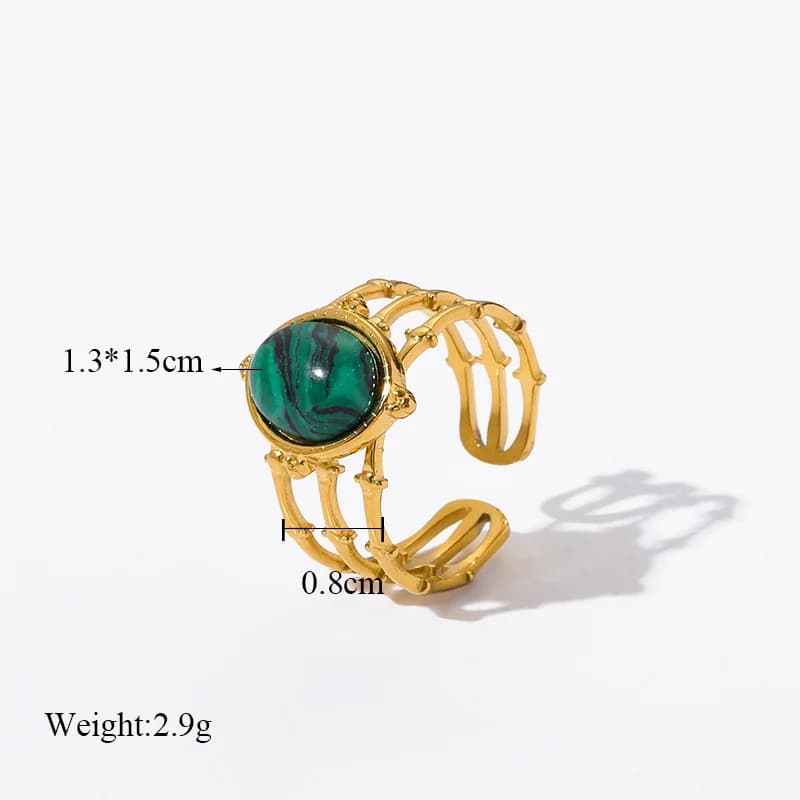 Women's Stainless Steel Retro Adjustable Ring