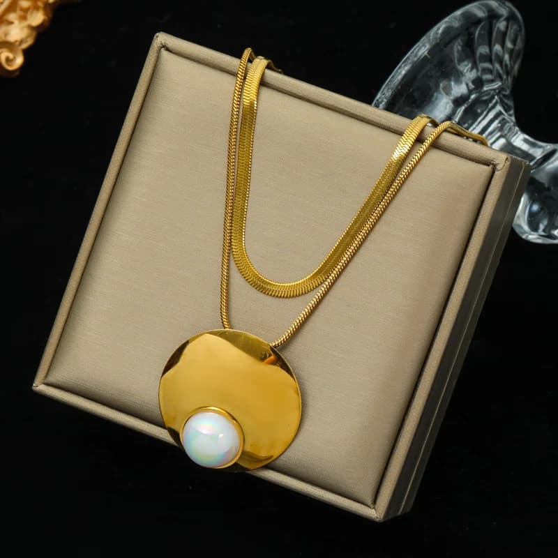 Gold Thick Chain Choker Necklace