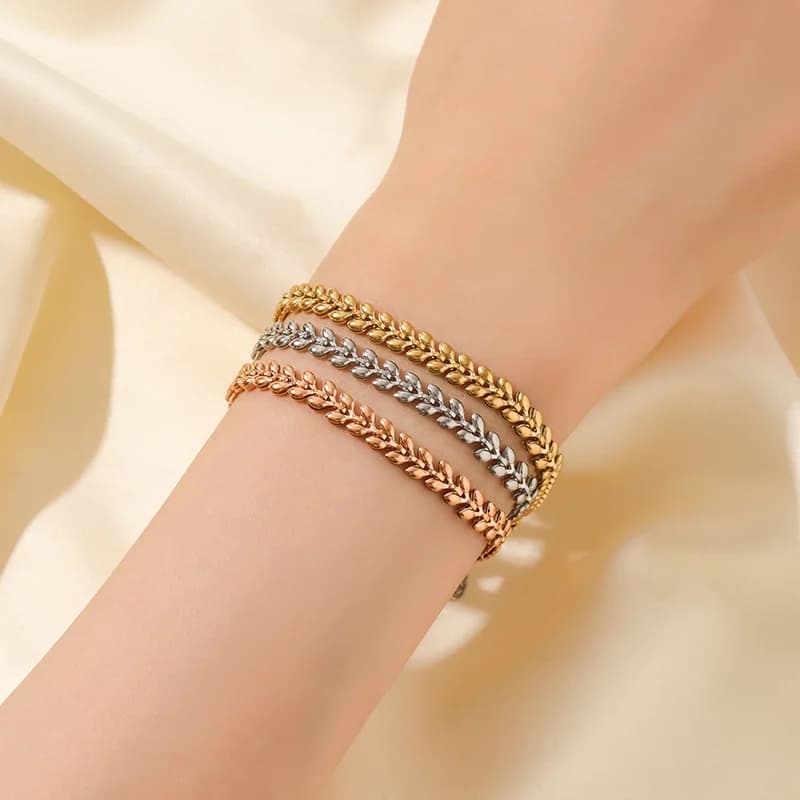 Gold Color Bangles Bracelet for Women